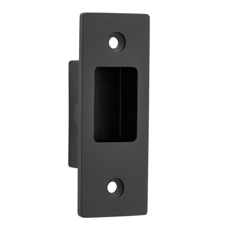 20423 - Sliding Door Edge Pull Rectangular - Matt Black