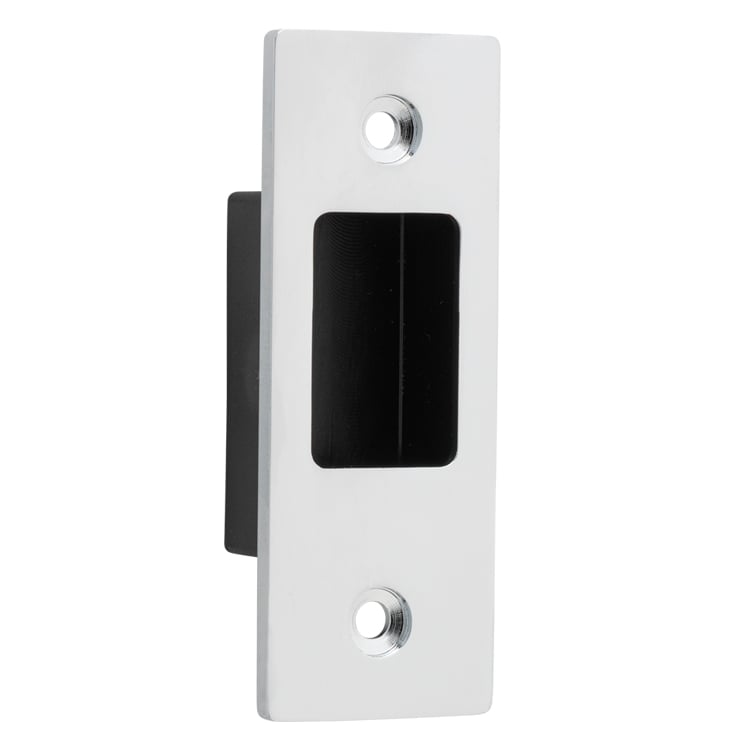 20424 - Sliding Door Edge Pull Rectangular - Polished Chrome