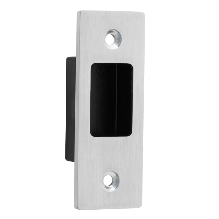 20425 - Sliding Door Edge Pull Rectangular - Brushed Chrome