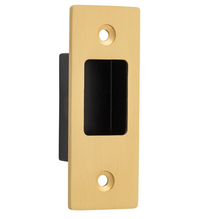 20426 - Sliding Door Edge Pull Rectangular - Brushed Brass