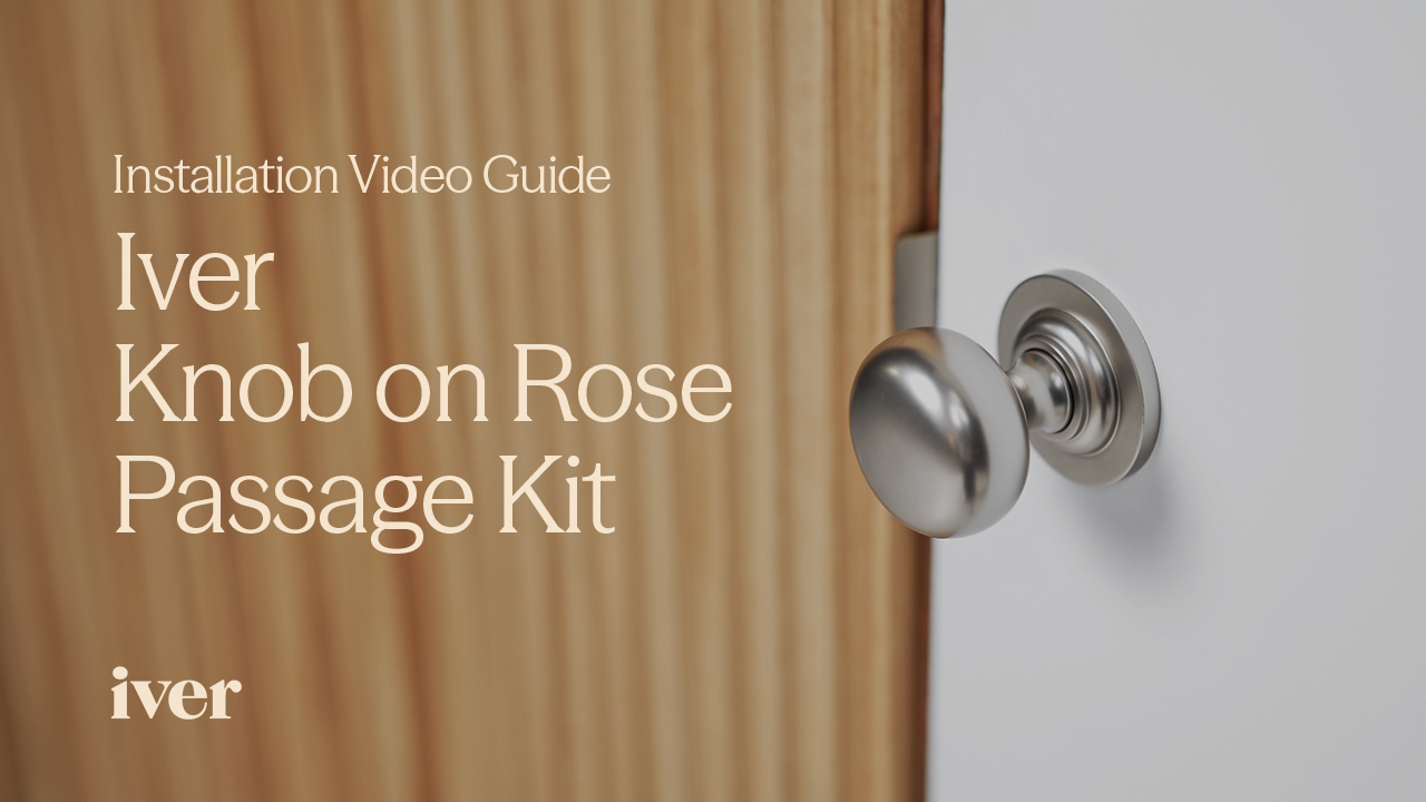 How to install a door knob - passage