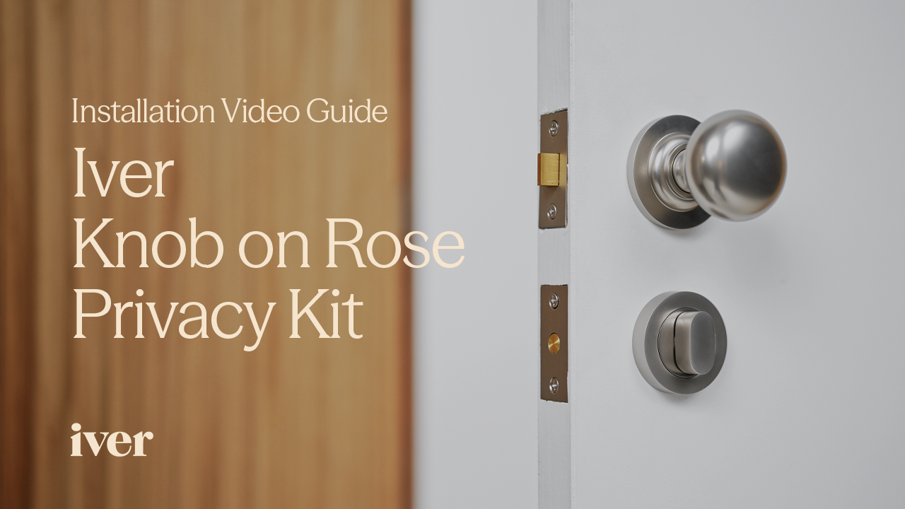 How to install a door knob - privacy