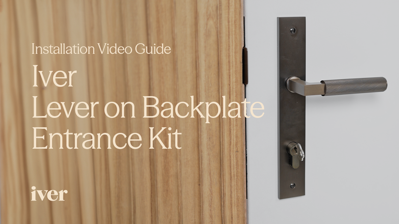How to install a door lever - entrance