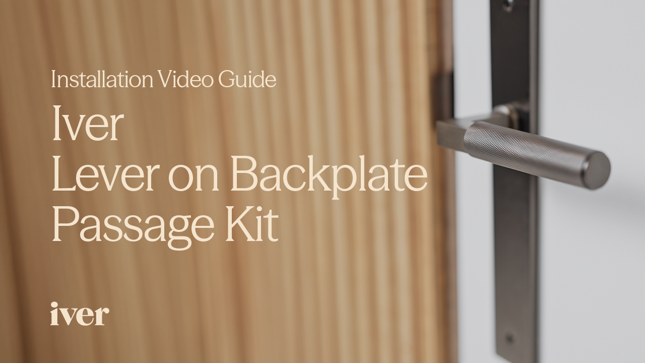 How to install a door lever - passage