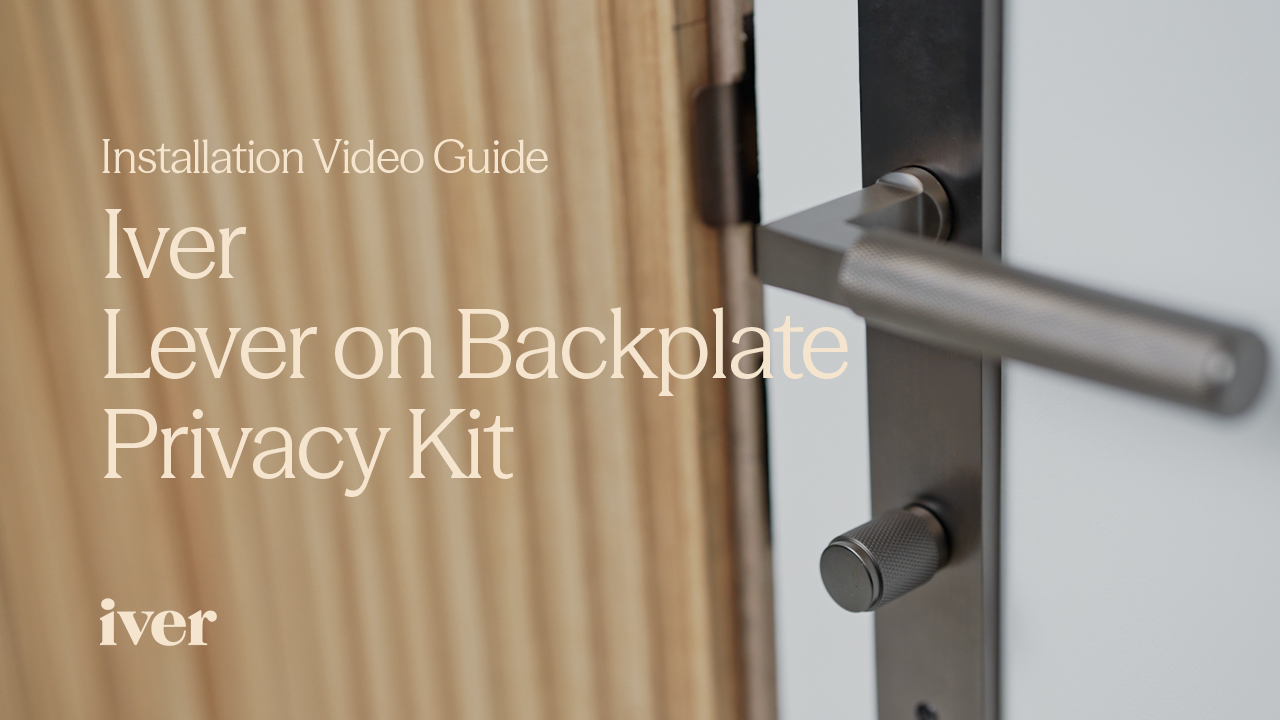 How to install a door lever - privacy