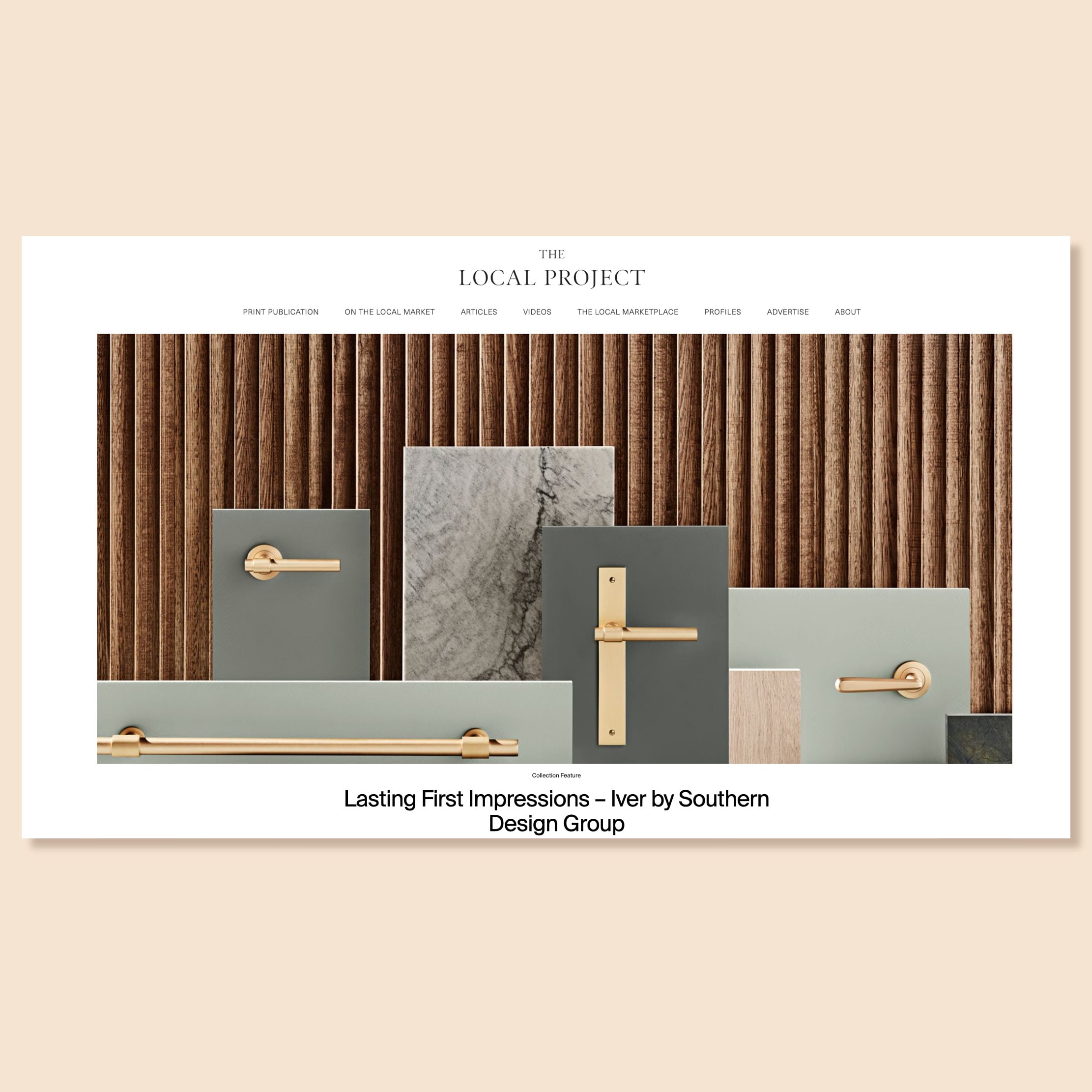 The Local Project feature on the Iver collection