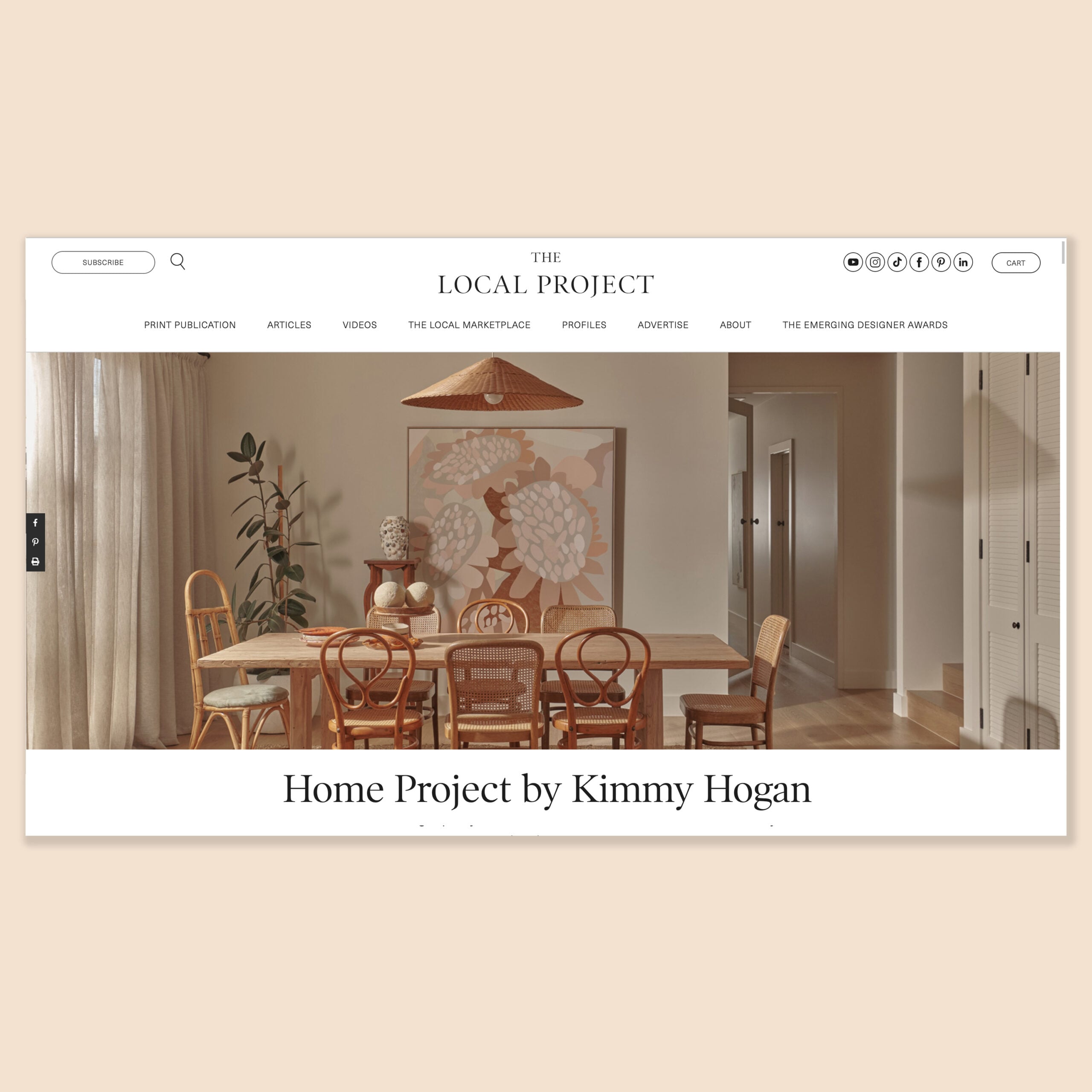 The Local Project feature, Home Project by Kimmy Hogan