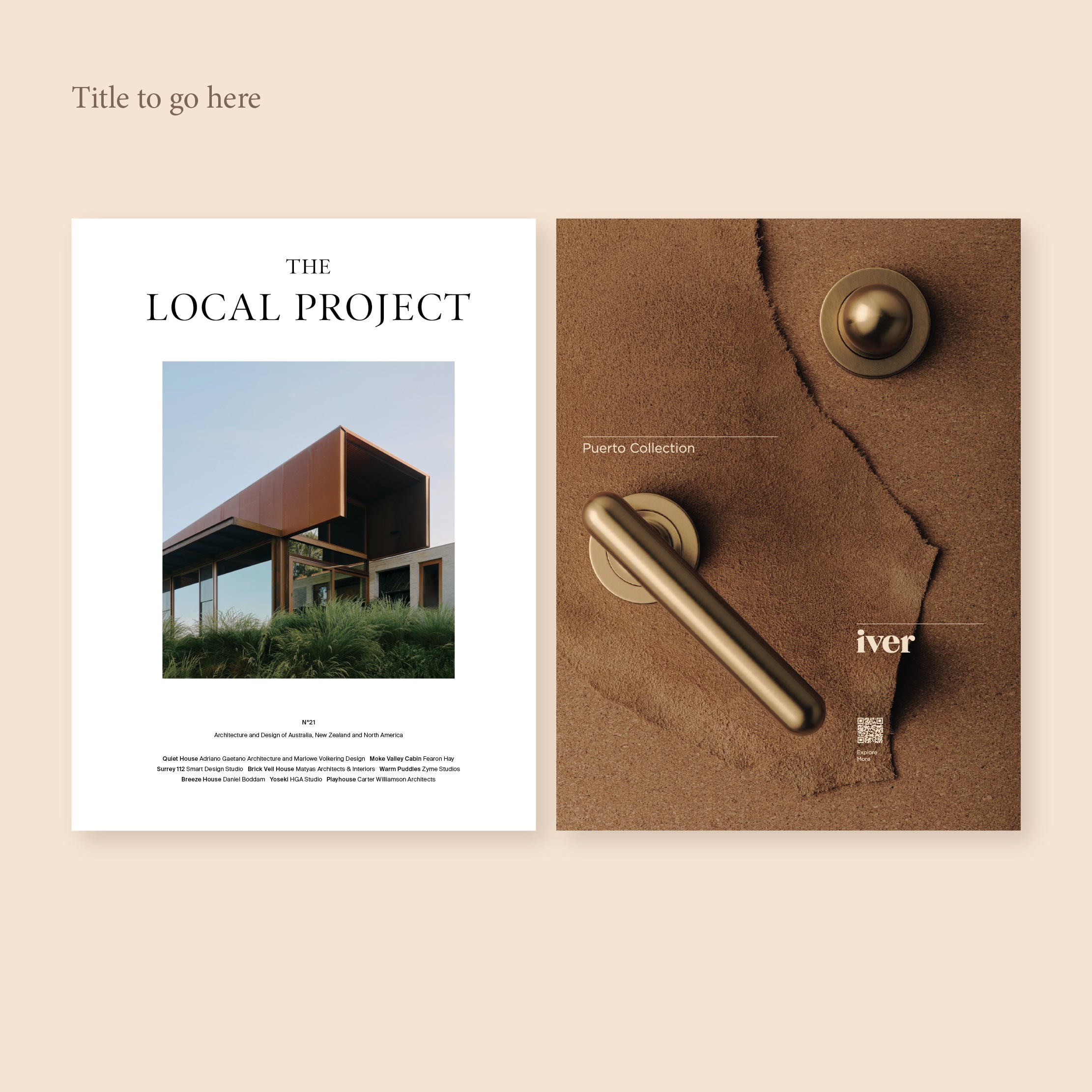 The Local Project advertisement for the Puerto Collection